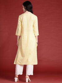 Anouk Embellished Straight Regular Kurta