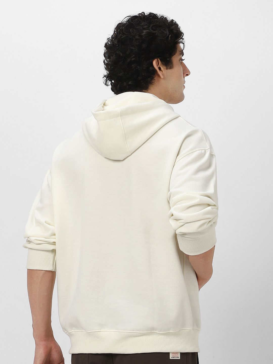 Urbano Fashion Men Solid Oversized Hooded Neck Sweatshirt