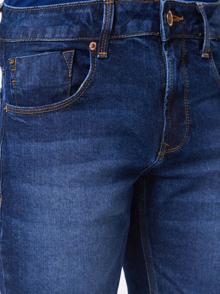 SPYKAR Men Mid Rise Heavy Fade Jeans