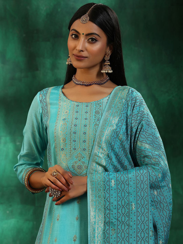 Libas Women Ethnic Motifs Regular Kurta with Trousers & With Dupatta