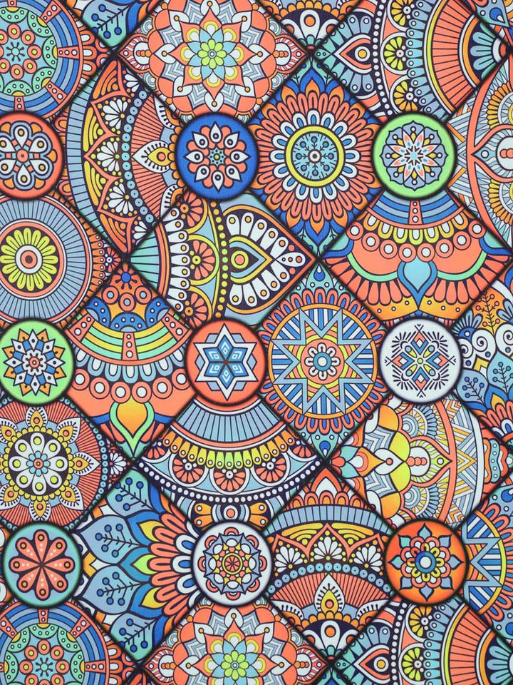 Cortina Multicoloured Single Printed Door Curtain