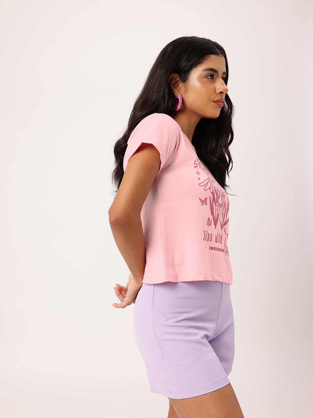 DressBerry Spread Kindness, Let It Flourish Feminine Printed T-shirt