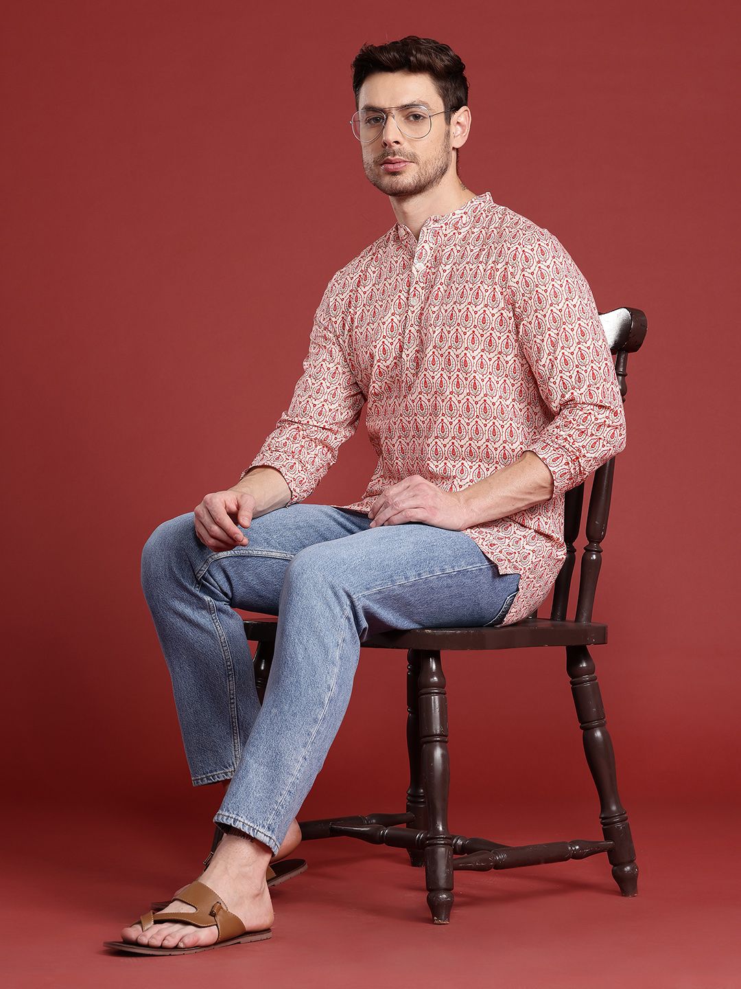 Anouk Cotton Printed Short Kurta