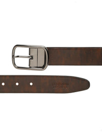 Teakwood Leathers Men Textured Leather Reversible Formal Belt