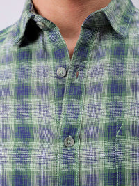 The Indian Garage Co Men Slim Fit Checked Casual Shirt