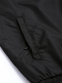 The Indian Garage Co Men Black & Yellow Colourblocked Windcheater Outdoor Sporty Jacket