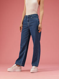 DressBerry Women Straight Fit High-Rise Stretchable Jeans