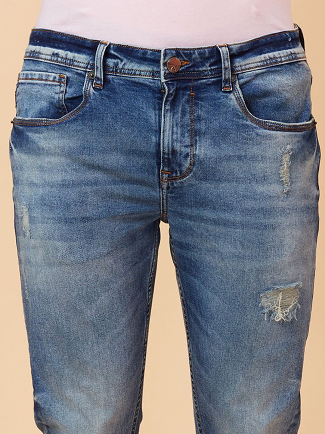 Being Human Men Slim Fit Light Fade Jeans