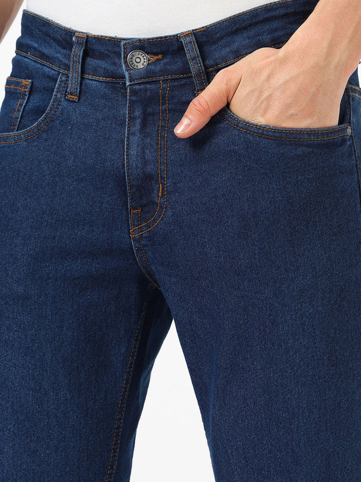 Urbano Fashion Men Mid Rise Light Fade Stretchable Bootcut Jeans