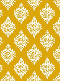 URBAN SPACE Mustard Yellow & White Set of 2 Door Curtains