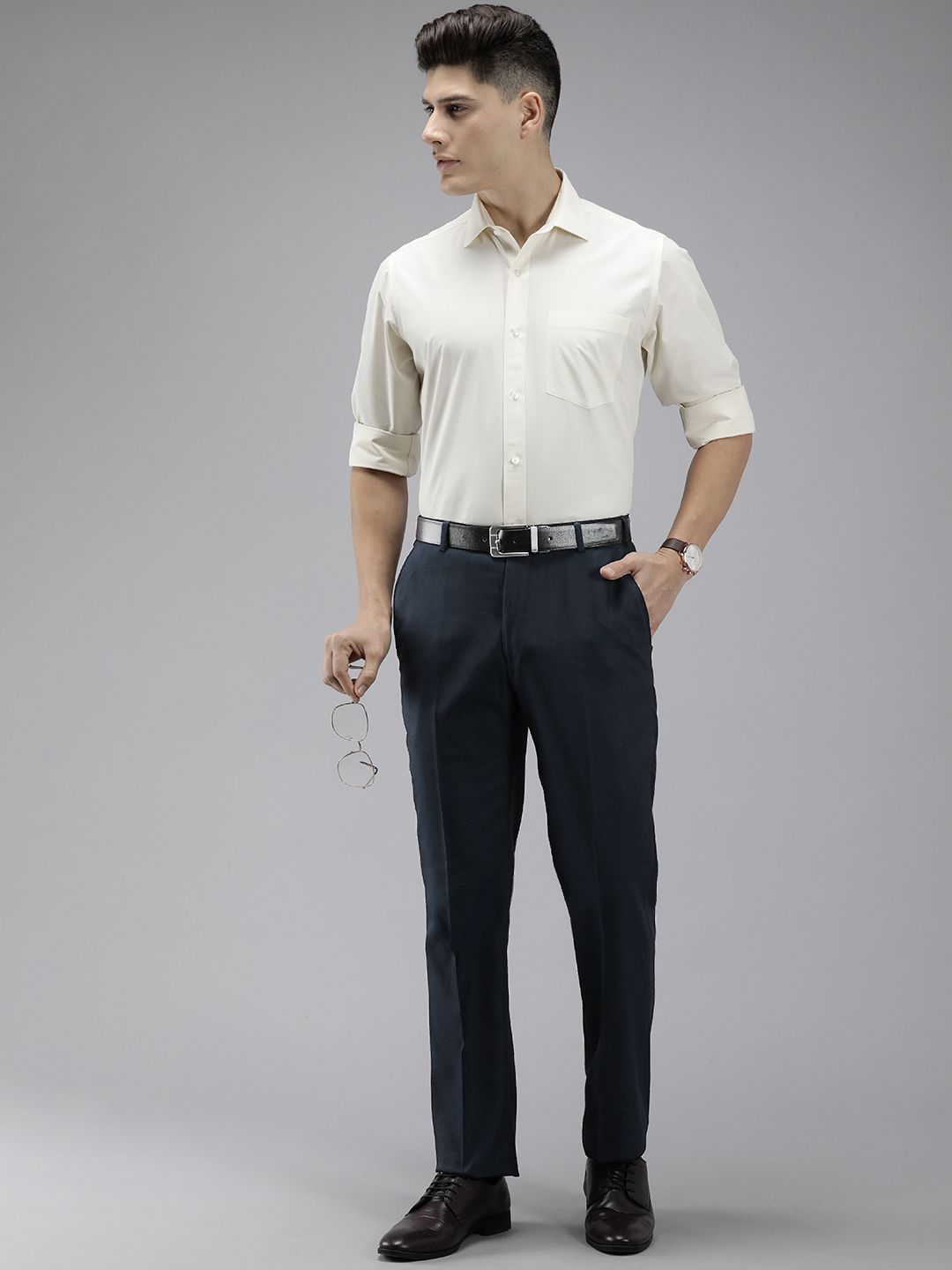 Park Avenue Men Smart Fit Formal Trousers