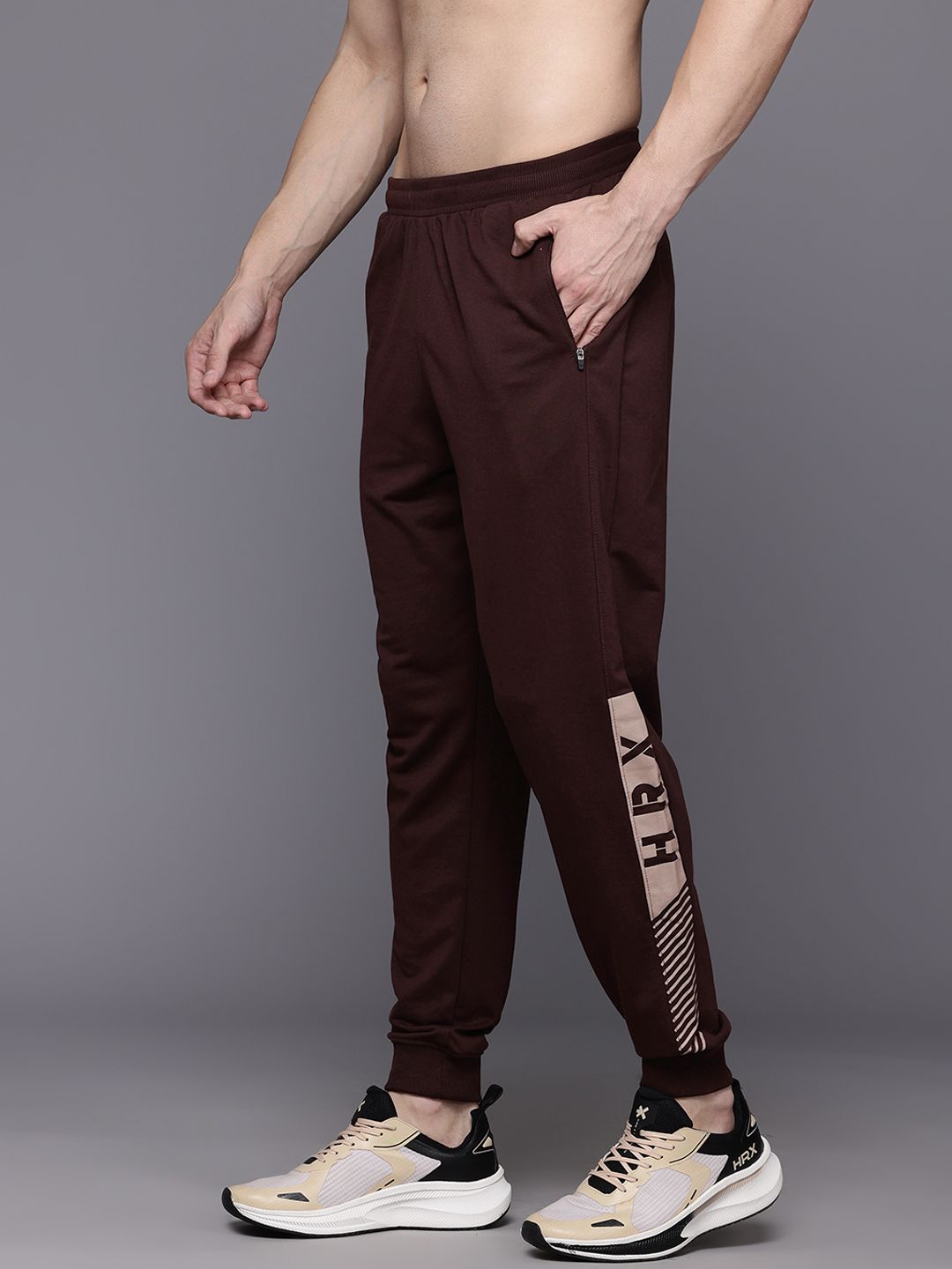 HRX by Hrithik Roshan Men Side Printed Training Joggers