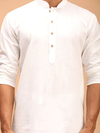VASTRAMAY Mandarin Collar Regular Kurta with Dhoti Pants