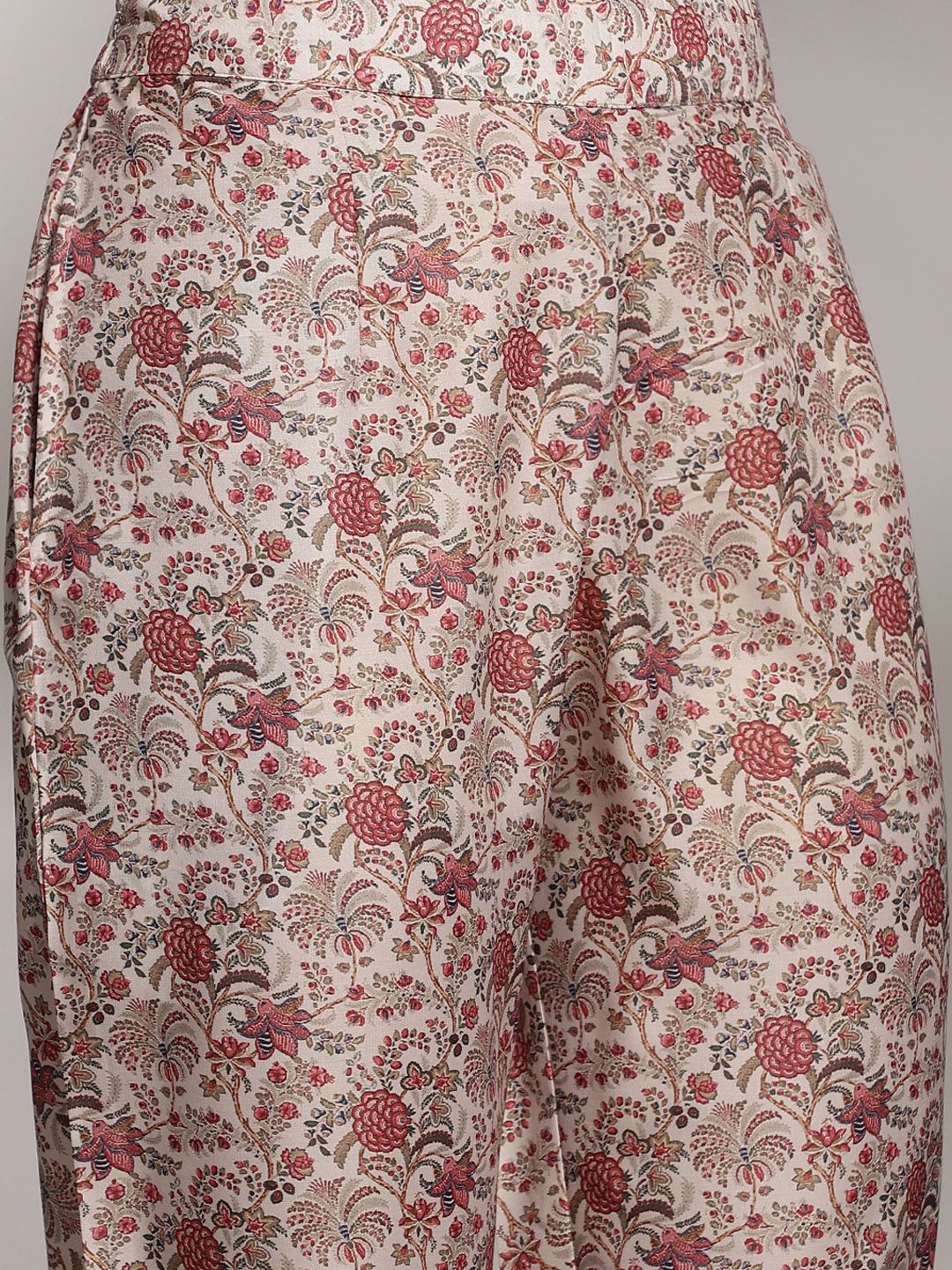 Anouk Women Striped Regular Kurta with Trousers & With Dupatta