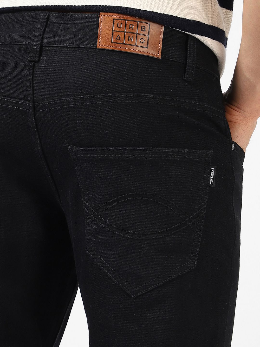Urbano Fashion Men Mid-Rise Bootcut Stretchable Jeans