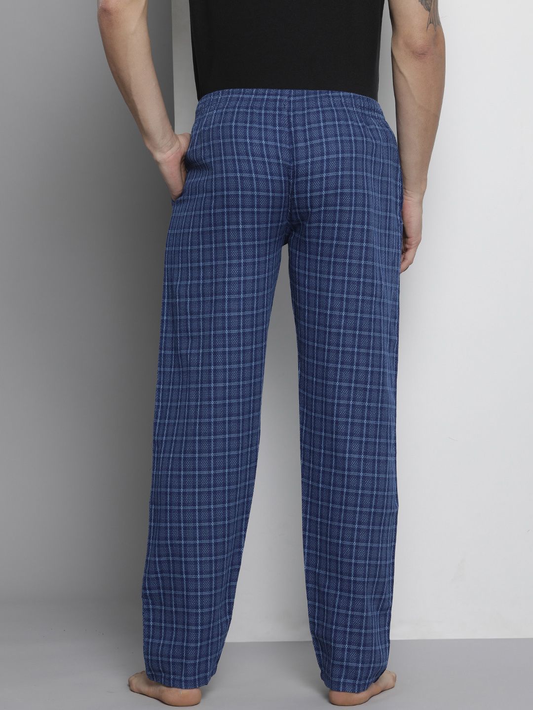 The Indian Garage Co Men Pack of 2 Pure Cotton Printed Lounge Pants