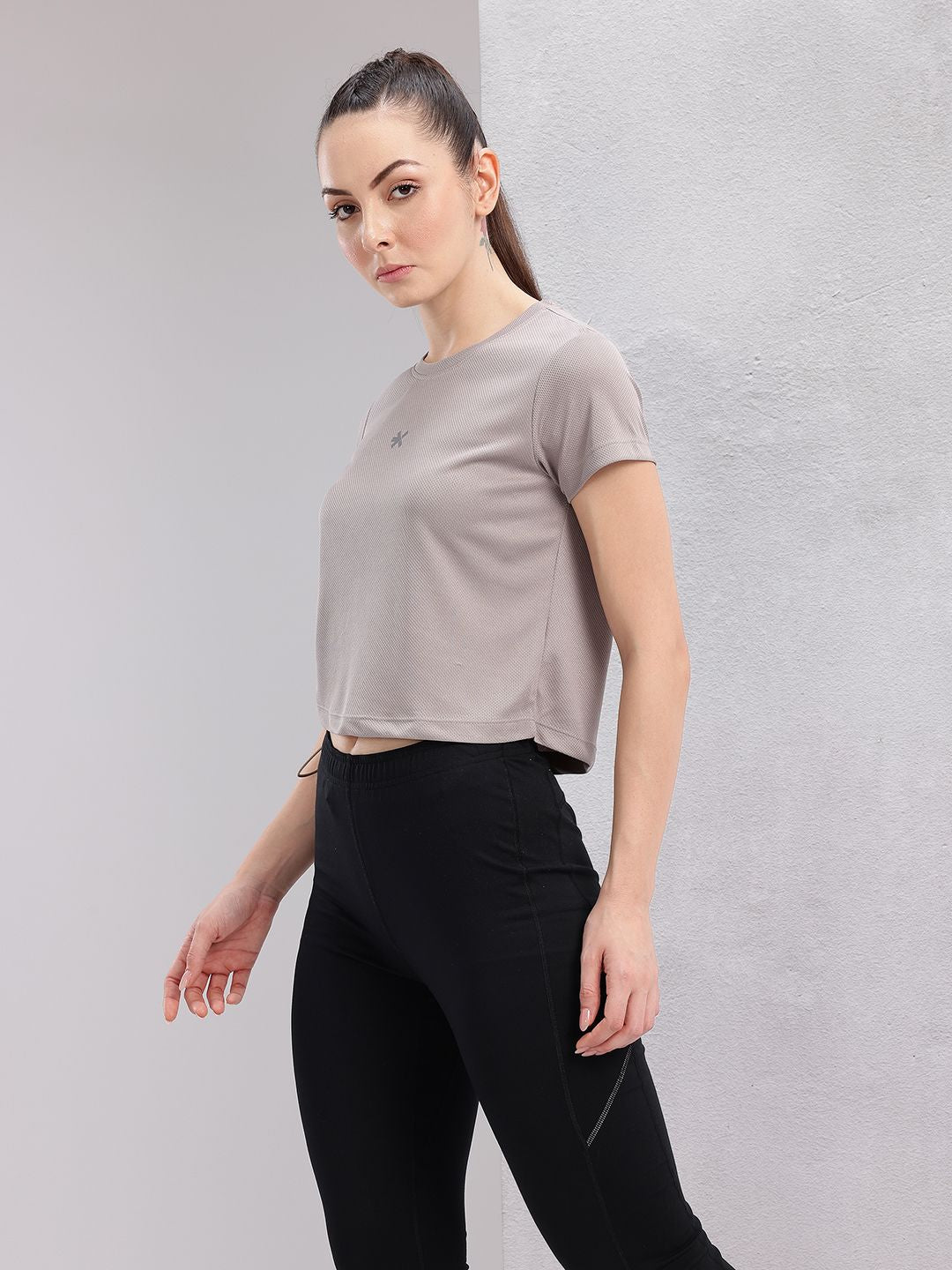 HRX by Hrithik Roshan Ruched Toggle Hem Running T-shirt