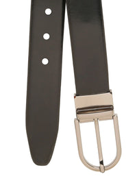 Teakwood Leathers Men Leather Reversible Formal Belt