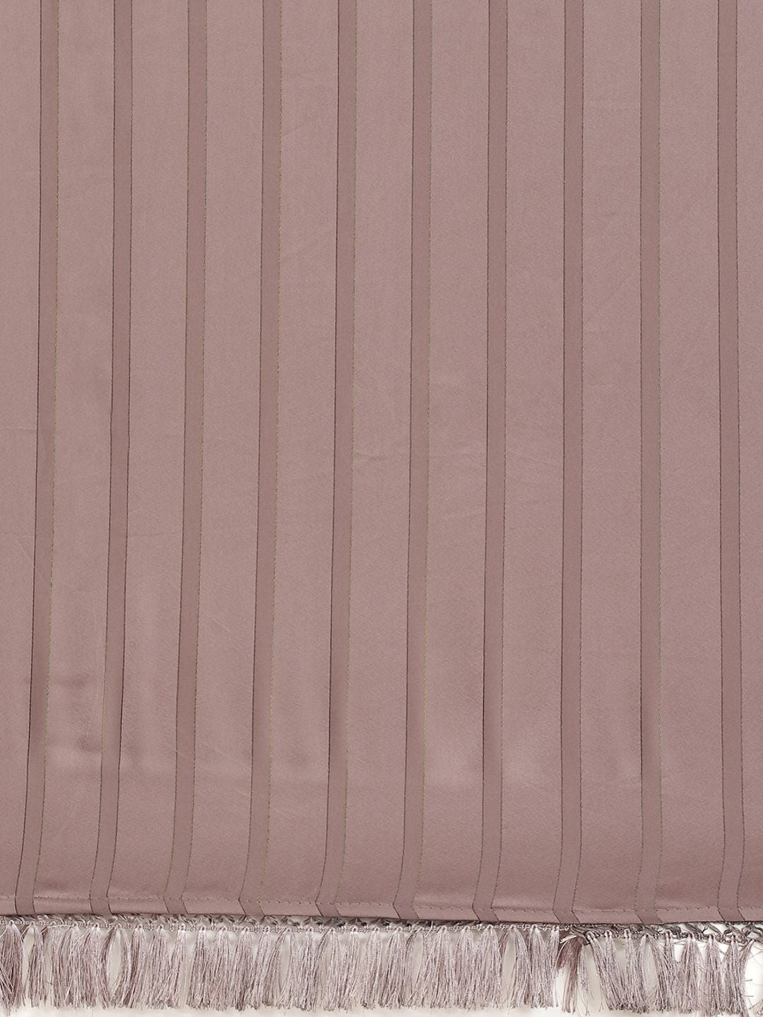 Tikhi Imli Gunmetal-Toned Striped Saree