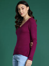 DressBerry Knitted V-neck Pullover