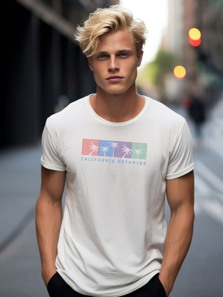 ADRO Typography Printed Round Neck Pure Cotton T-shirt
