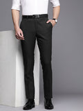Raymond Men Checked Slim Fit Formal Trousers