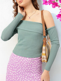 DressBerry Off-Shoulder Whispers Layered Top