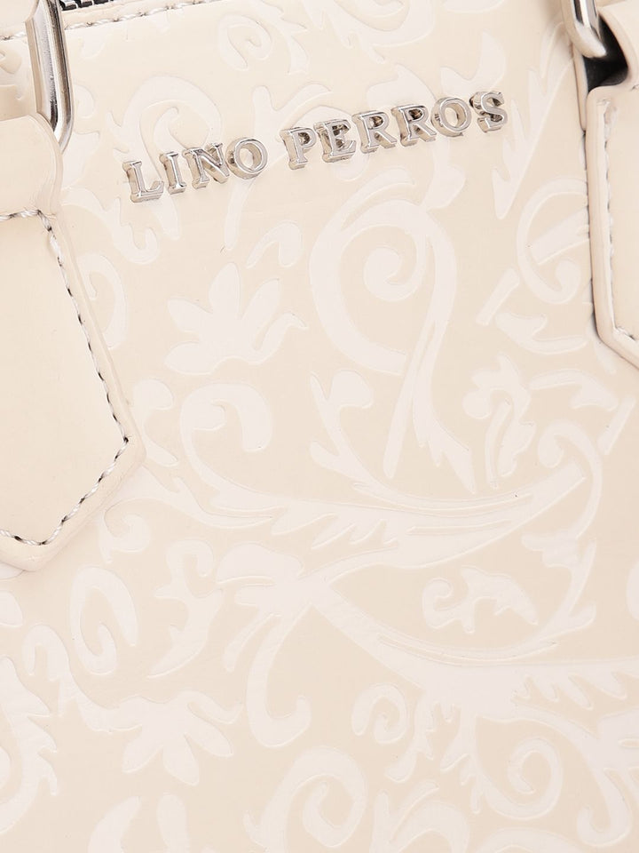 Lino Perros Women Floral Textured Structured Handheld Bag