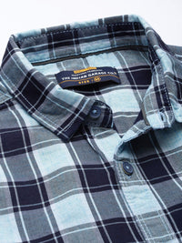 Kapas Biru Garage CO Garage India memeriksa baju kasual
