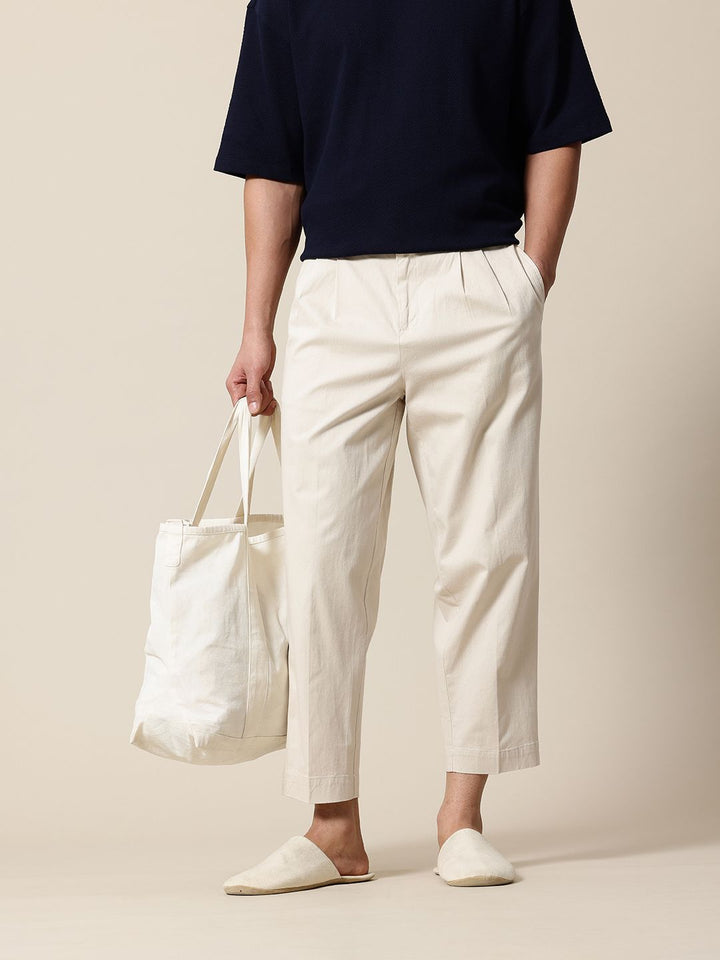 Mr Bowerbird Men Oversized Fit Pleated Korean Trousers