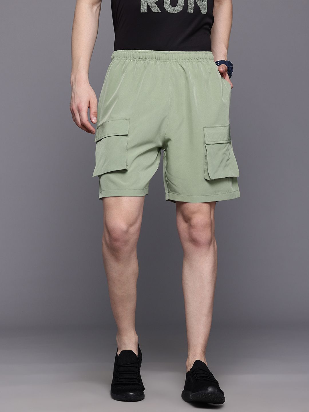 HRX by Hrithik Roshan Men Cargo-Style Rapid Dry Shorts