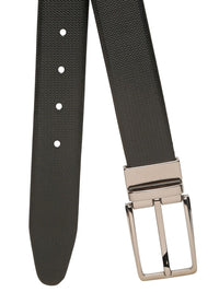 Teakwood Leathers Men Textured Leather Reversible Formal Belt
