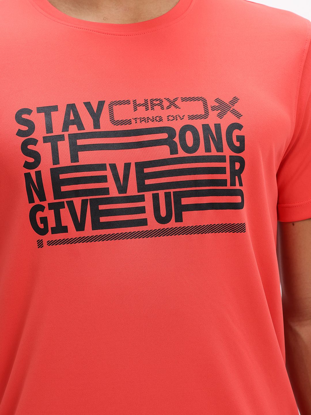 HRX by Hrithik Roshan Typography Print Rapid-Dry Training T-shirt