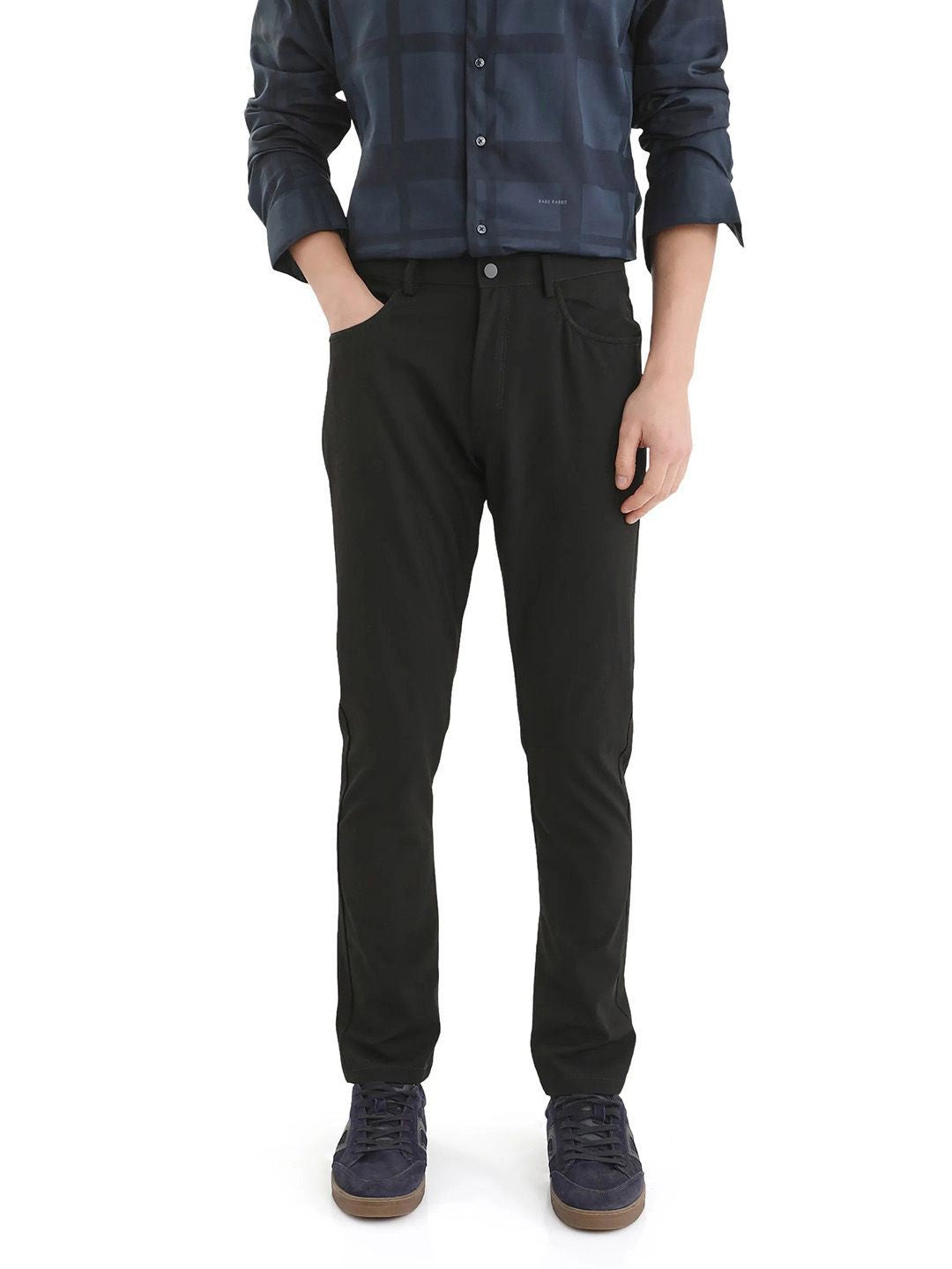 RARE RABBIT Men Comfort Low Distress Stretchable Jeans