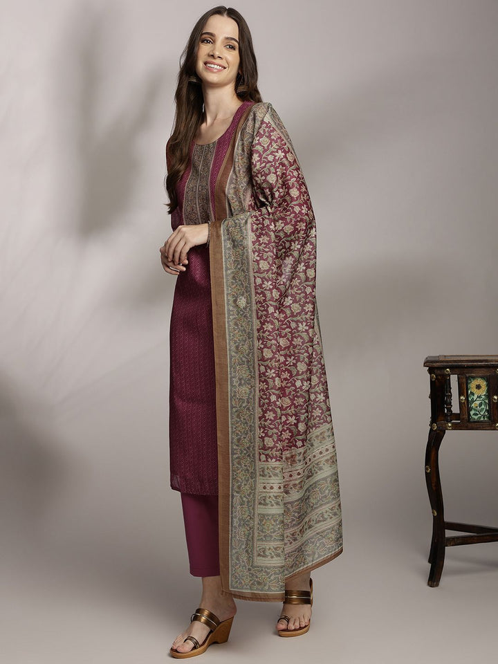 Anouk Women Ethnic Motifs Printed Kurta with Trousers & Dupatta