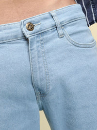 The Indian Garage Co Men Blue Slim Fit Mid-Rise Clean Look Stretchable Jeans