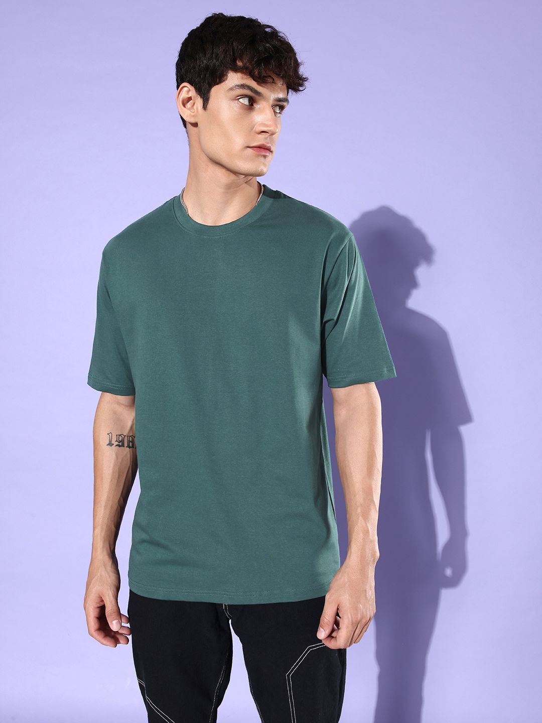 DILLINGER Printed Pure Cotton Oversized T-shirt