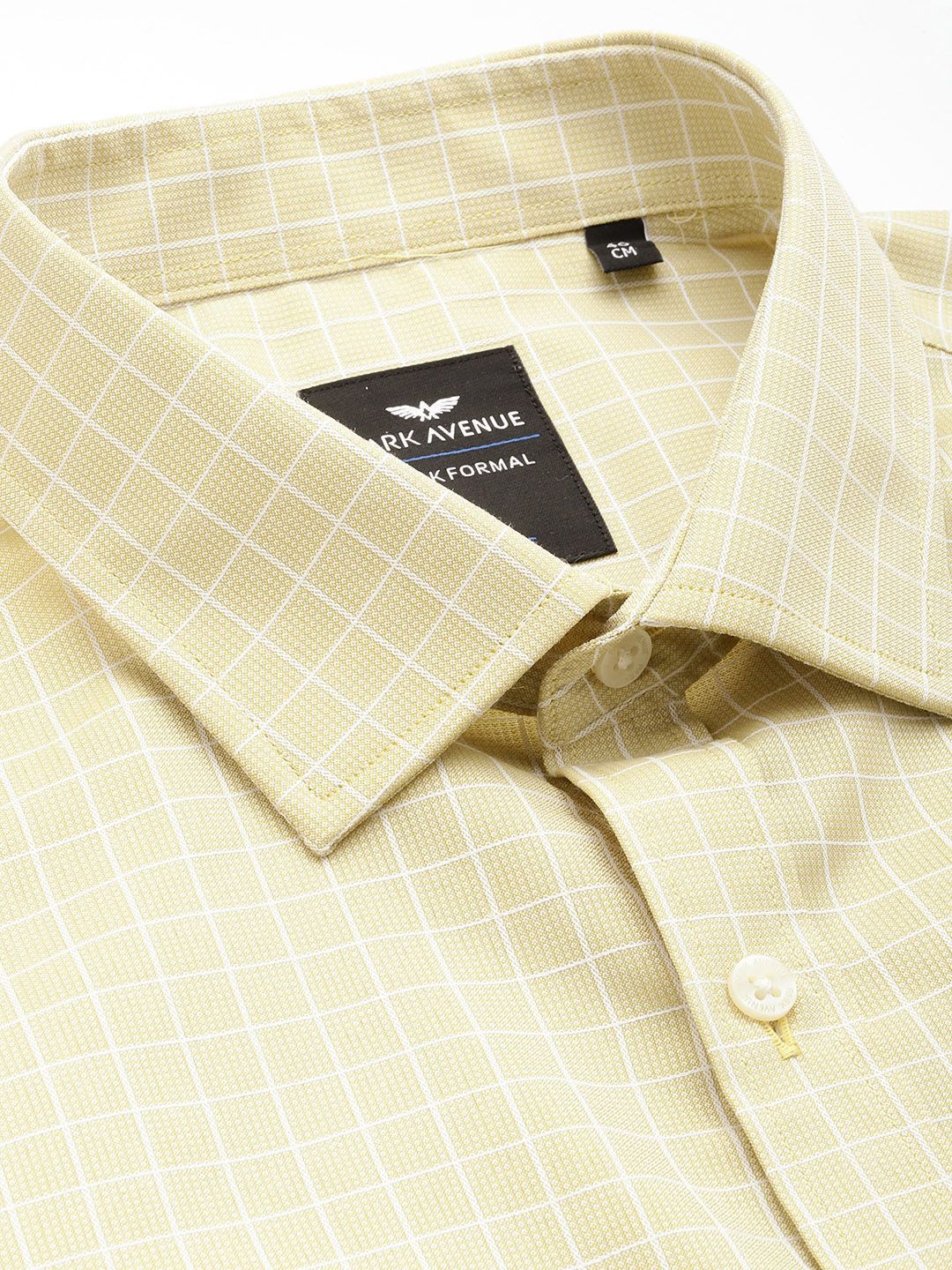 Park Avenue Slim Fit Checked Formal Shirt