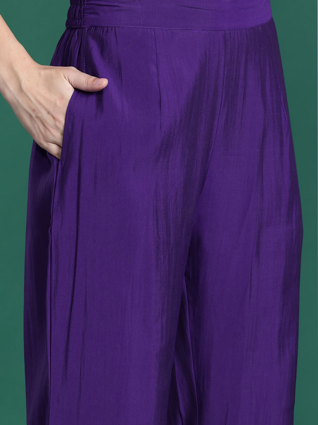 Indo Era Ethnic Motifs Embroidered Sequinned Kurta with Trousers & Dupatta