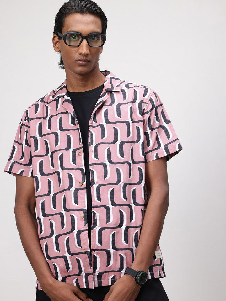 ether Artisan Hand Block Printed Pure Cotton Shirt