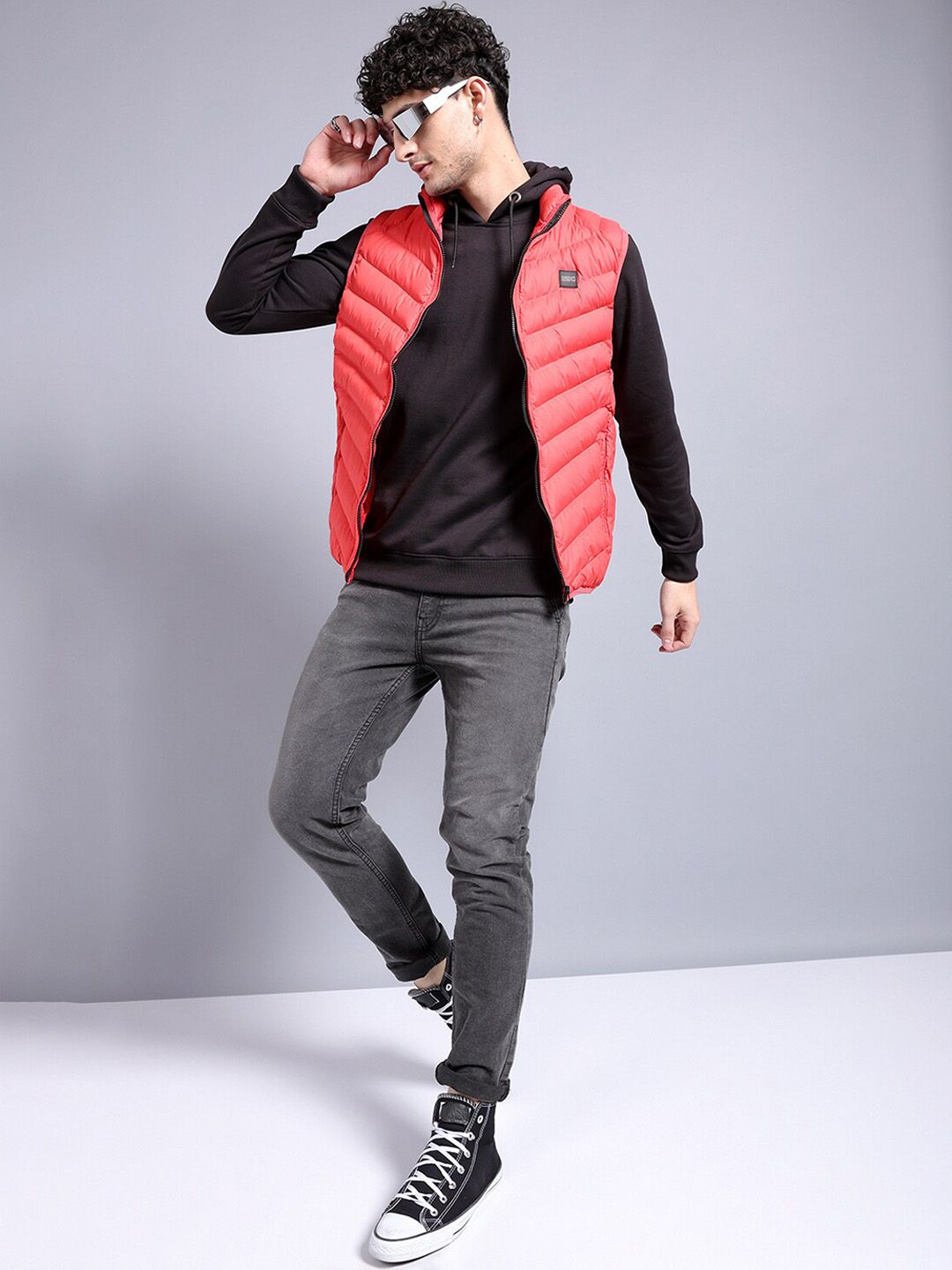 The Indian Garage Co Mock Collar Lightweight Puffer Jacket