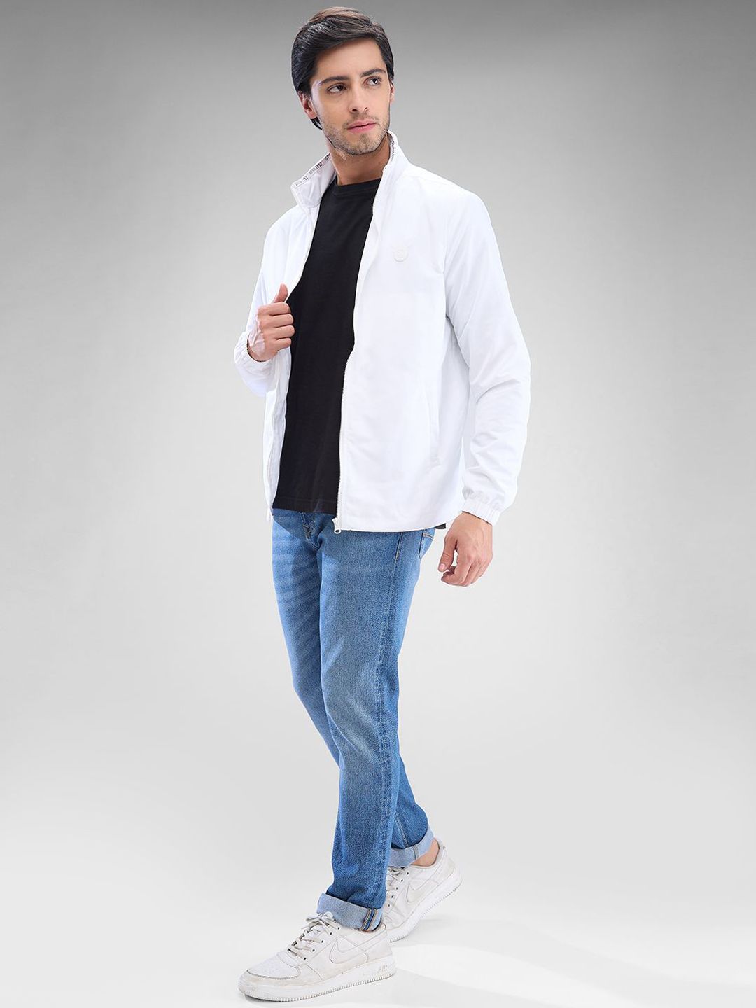 SPYKAR Men Full Sleeve Regular Fit Solid Bomber Jacket