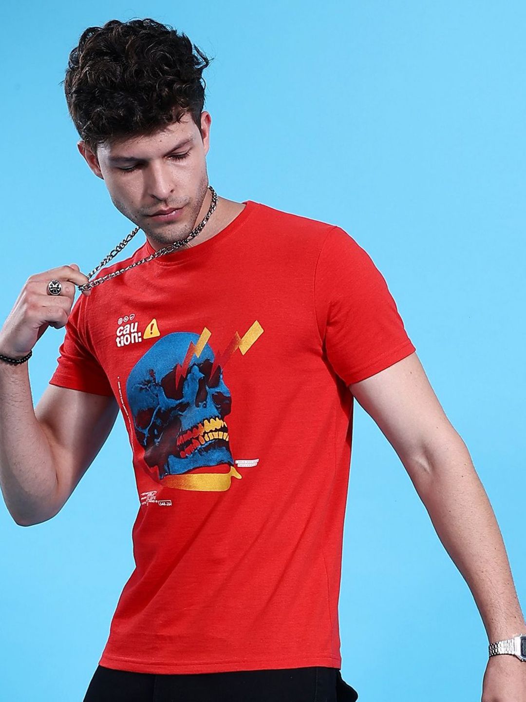 The Indian Garage Co Men Graphic Printed T-shirt