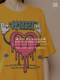 Difference of Opinion Printed Oversized Pure Cotton T-shirt