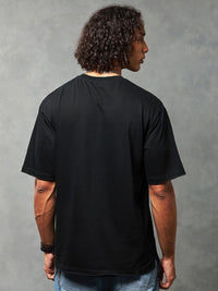 Bewakoof Drop-Shoulder Sleeves Oversized Cotton T-shirt
