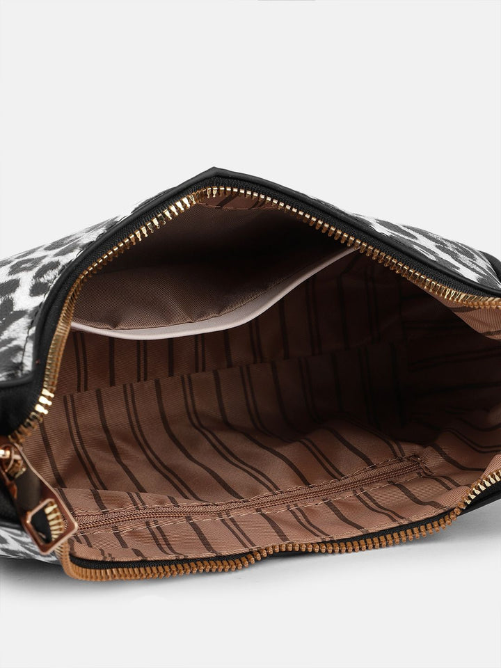 all about you Animal Print Structured Hobo Bag