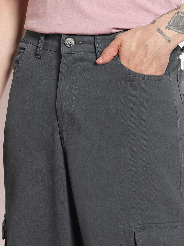 Urbano Fashion Men Loose Fit Cargos Trousers