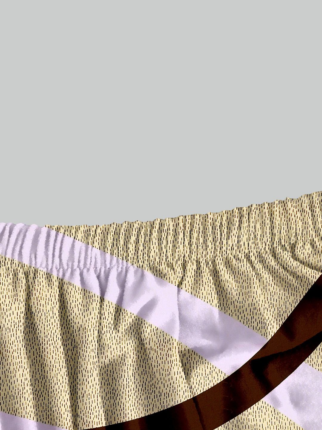 Cortina Beige & Brown 6-Pieces Abstract Printed Super Stretchy Dining Chair Covers