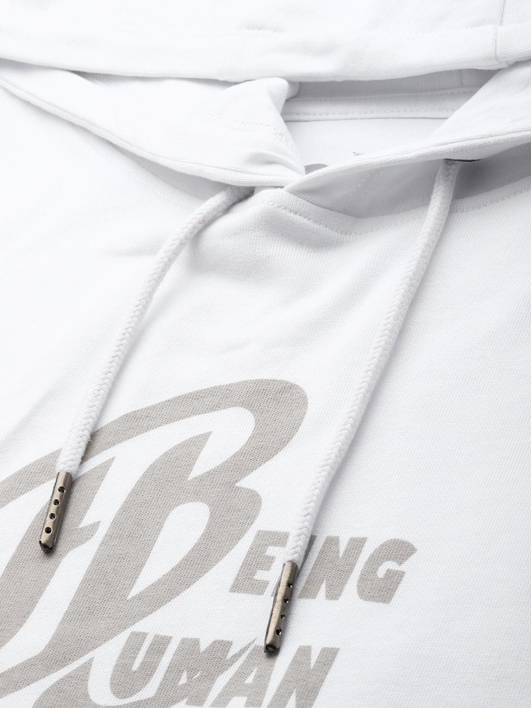 Being Human Brand Logo Printed Hooded Pure Cotton Sweatshirt