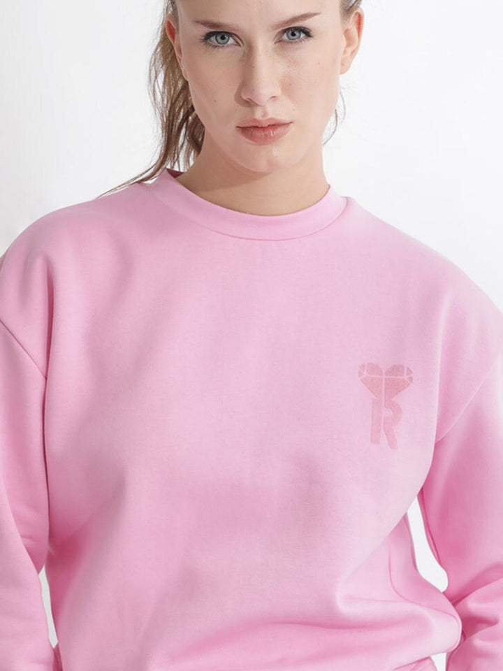 RAREISM Round Neck Cotton Sweatshirt